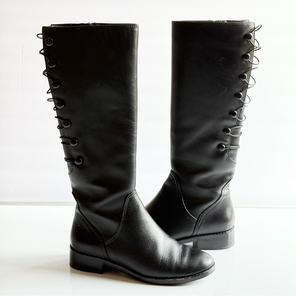 Sanzia Vintage Riding Boots Knee High Size 4M - Picture 1 of 11